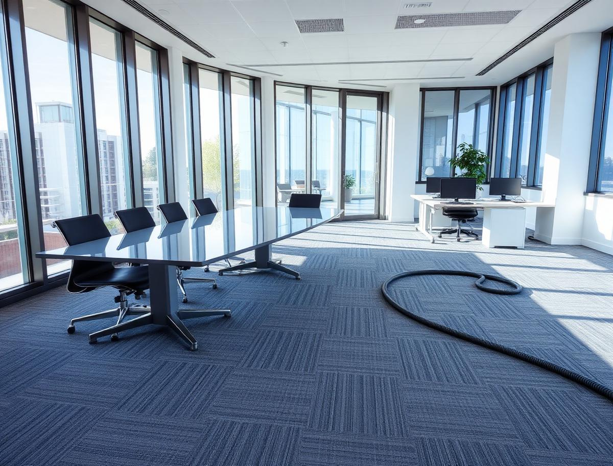 Freshly cleaned office space